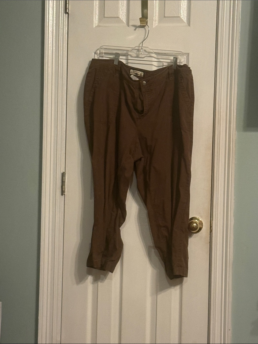 Caribbean Joe Brown Cropped Women's Pants